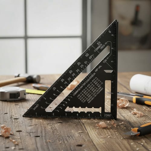 Escuadra carpintero uso carpintería o taller de aluminio varios colores